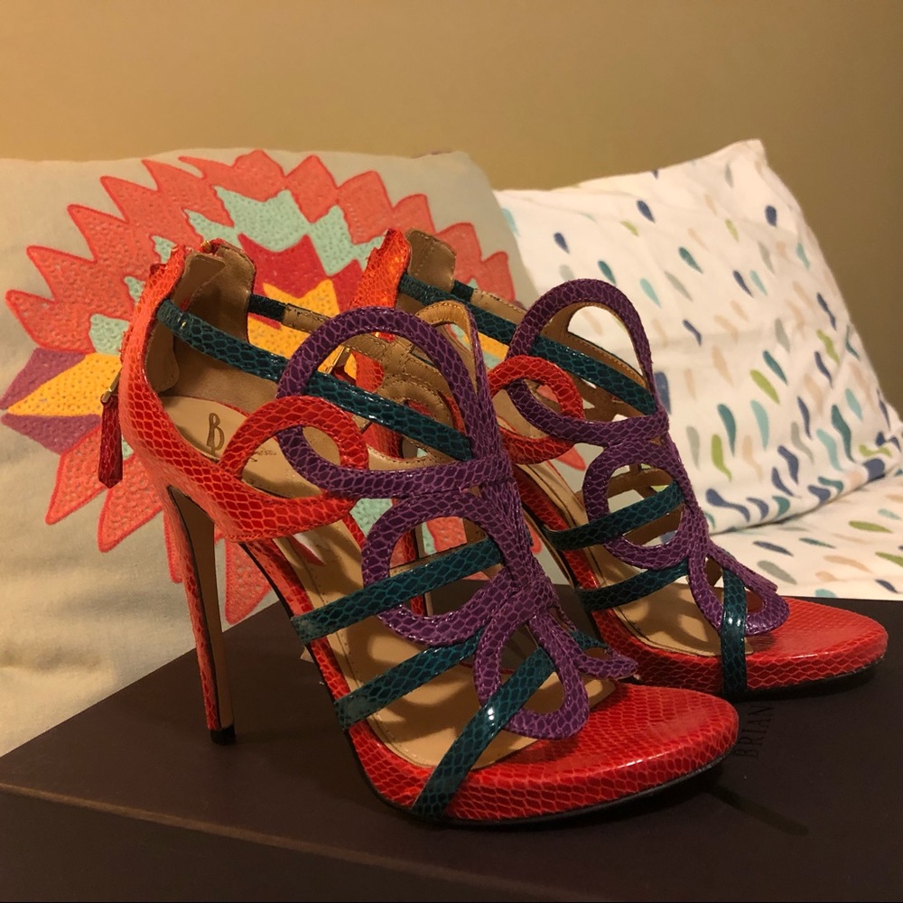 Brian Atwood strap sandal heels - Picture 2 of 7
